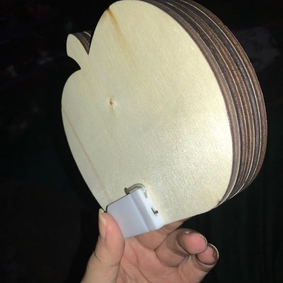 Halloween Wooden Table Sign Light Pumpkin Decoration Supply - Picture 10 of 11